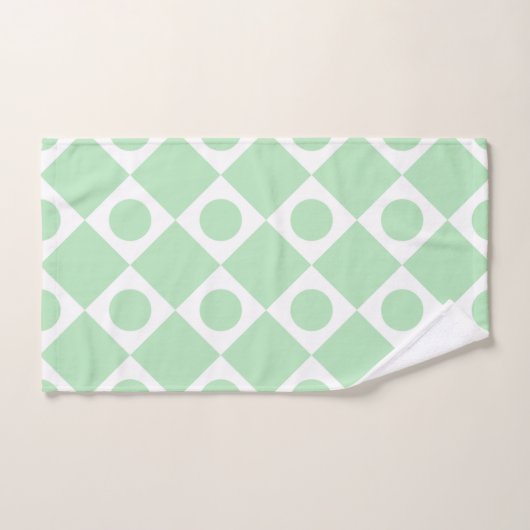 Mod Retro 60's Mint Bad Handdoek (Handdoek)