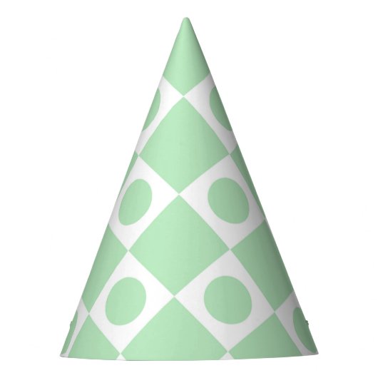 Mod Retro 60's Mint Feesthoedjes (Voorkant)