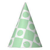 Mod Retro 60's Mint Feesthoedjes (Links)