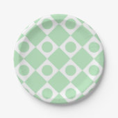 Mod Retro 60's Mint Papieren Bordje (Voorkant)