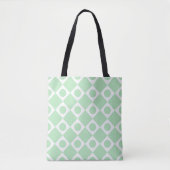 Mod Retro 60's Mint Tote Bag (Voorkant)
