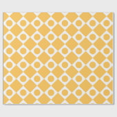 Mod Retro 60's mosterd Cadeaupapier (Vlak)