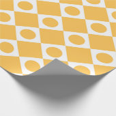 Mod Retro 60's mosterd Cadeaupapier (Hoek)