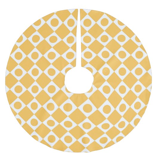 Mod Retro 60's mosterd Kerstboom Rok (Voorkant)