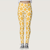 Mod Retro 60s Mosterd Leggings (Voorkant)