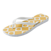 Mod Retro 60's mosterd Teenslippers (Schuin)