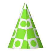 Mod Retro 60's Pet Aangepaste kleurenpartij Feesthoedjes (Achterkant)