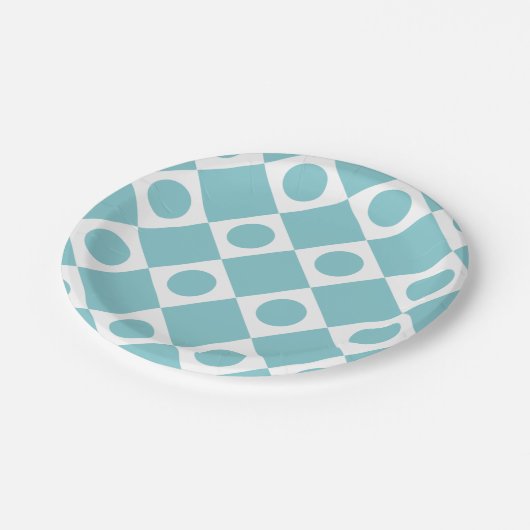 Mod Retro 60's Sky Papieren Bordje (Gekanteld)