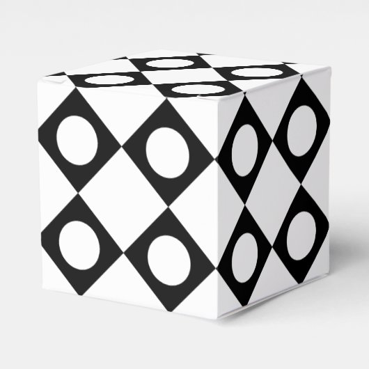 Mod Retro 60's White Bedankdoosjes (Voorkant Zijde)