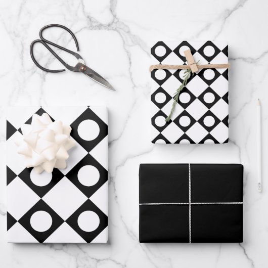 Mod Retro 60's White Inpakpapier Vel (Voorkant)