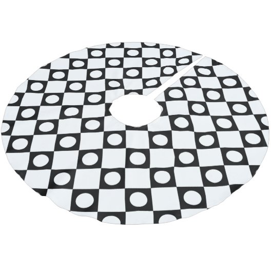 Mod Retro 60's White Kerstboom Rok (Gekanteld)