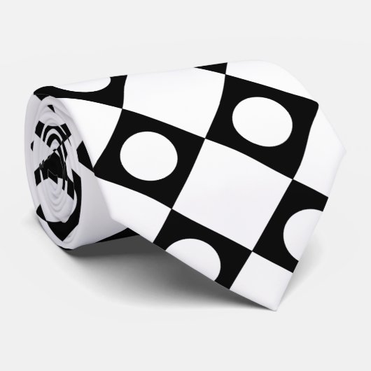 Mod Retro 60's White Stropdas (Opgerold)