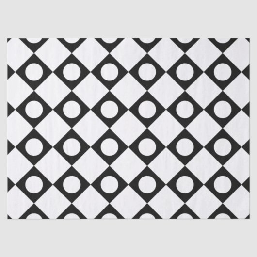 Mod Retro 60's White Tissuepapier (Voorkant)