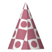 Mod Retro 60's Wildberry Feesthoedjes (Achterkant)