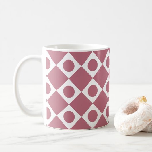 Mod Retro 60's Wildberry Koffiemok (Met donut)