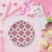 Mod Retro 60's Wildberry Papieren Bordje (Feest)