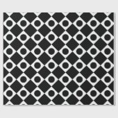 Mod Retro 60's zwart Cadeaupapier (Vlak)