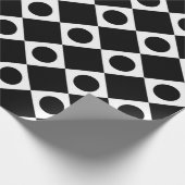 Mod Retro 60's zwart Cadeaupapier (Hoek)