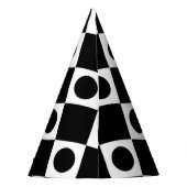 Mod Retro 60's zwart Feesthoedjes (Achterkant)