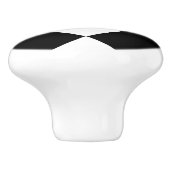 Mod Retro 60's zwart Keramische Knop (Zijkant)