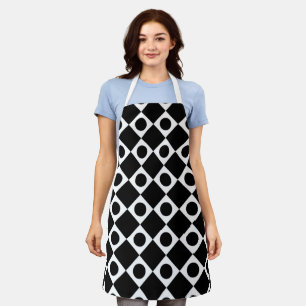 Mod Retro 60's zwart Schort