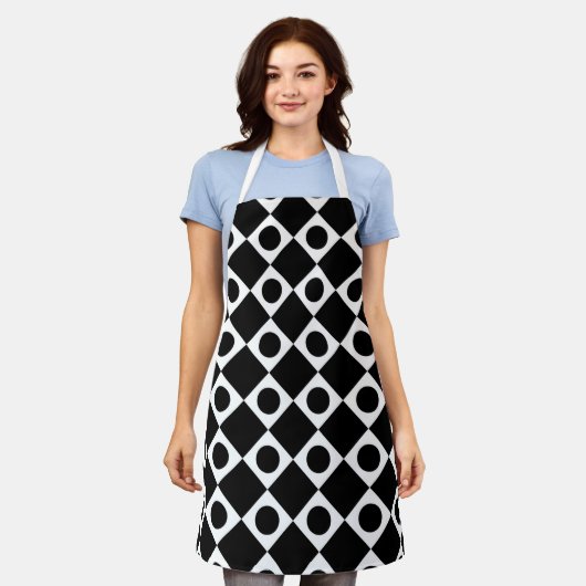 Mod Retro 60's zwart Schort (Gedragen)