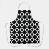 Mod Retro 60's zwart Schort (Voorkant)
