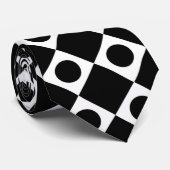 Mod Retro 60's zwart Stropdas (Opgerold)