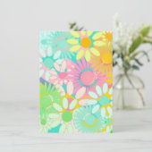 Mod Retro Hip 1960s Blank Party linvitations Kaart (Staand voorkant)