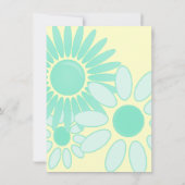 Mod Retro Hip 1960s Blank Party linvitations Kaart (Achterkant)