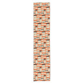 Mod Retro Monsters Korte Tafelloper (Voorkant)
