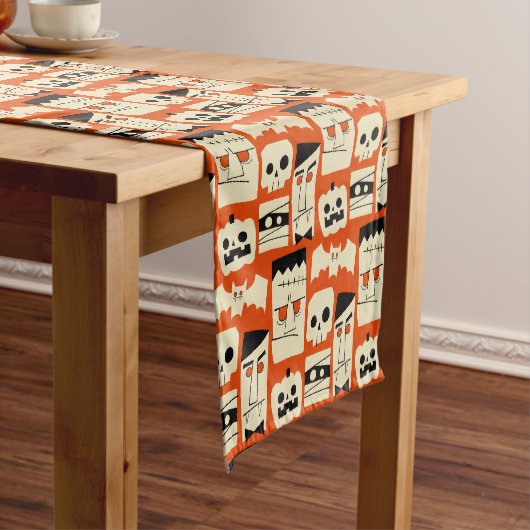 Mod Retro Monsters Korte Tafelloper (Voorbeeld)