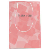 Mod Retro Pink Squares Patroon Medium Cadeauzakje (Voorkant)