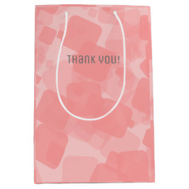 Mod Retro Pink Squares Patroon Medium Cadeauzakje