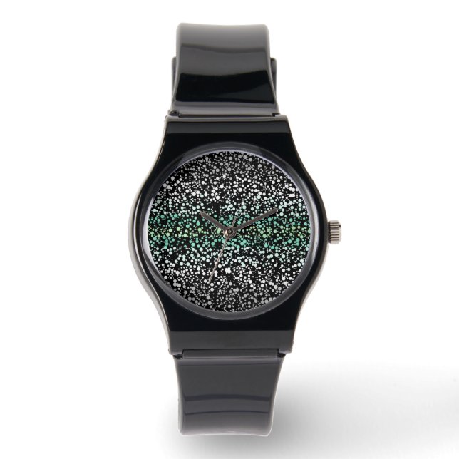 Mod Retro Quirky Groovy Boho Paragender Pride Horloge (Voorkant)