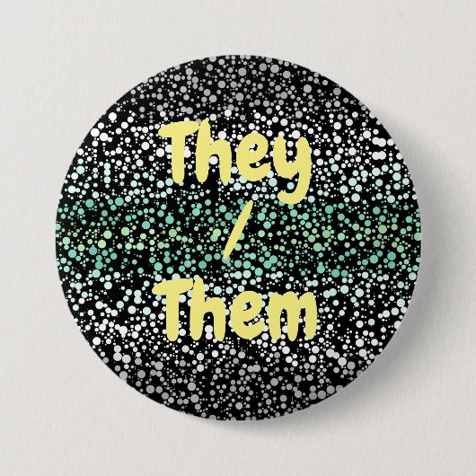 Mod Retro Quirky Groovy Boho Paragender Pride Ronde Button 7,6 Cm (Voorkant)