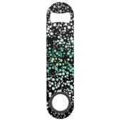 Mod Retro Quirky Groovy Boho Paragender Pride Speed Flessenopener (Achterkant)