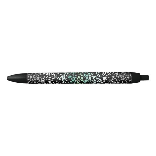 Mod Retro Quirky Groovy Boho Paragender Pride Zwarte Inkt Pen (Voorkant)