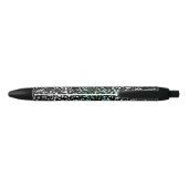 Mod Retro Quirky Groovy Boho Paragender Pride Zwarte Inkt Pen (Achterkant)