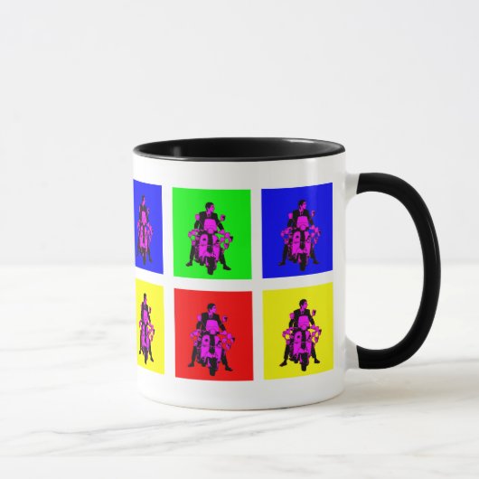 Mod Rider Pop Art Mok (Rechts)