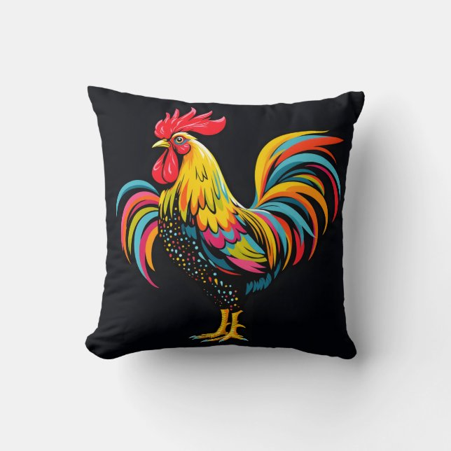 Mod Rooster Pillow Kussen (Voorkant)
