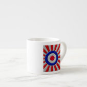 Mod Roundel Asian Sunburst in koolstofvezelstijl Espresso Kop (Voorkant rechts)