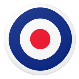 Mod Roundel Target Keramische Knop