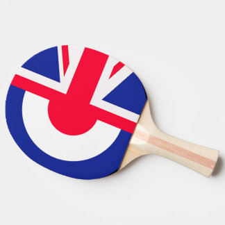 Mod Roundel/Union Jack Tafeltennisbatje