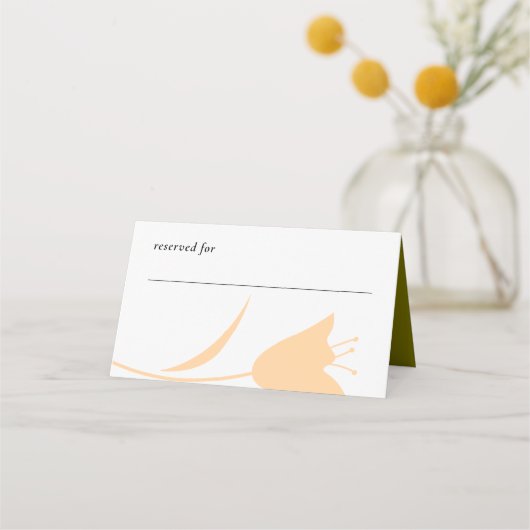 MOD ROZE & OLijf TULP TROUW Plaatskaartje (Voorkant)