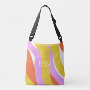 Mod Roze Oranje Goud Palm Springs Uniek Crossbody Tas