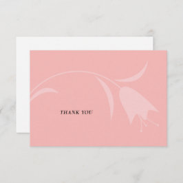 MOD ROZE TULP BRUILOFT BEDANKKAART