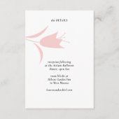 MOD ROZE TULP BRUILOFT INFORMATIEKAARTJE (Voorkant)