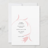 MOD ROZE TULP BRUILOFT KAART (Voorkant)