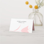 MOD ROZE TULP BRUILOFT PLAATSKAARTJE (Achterkant)